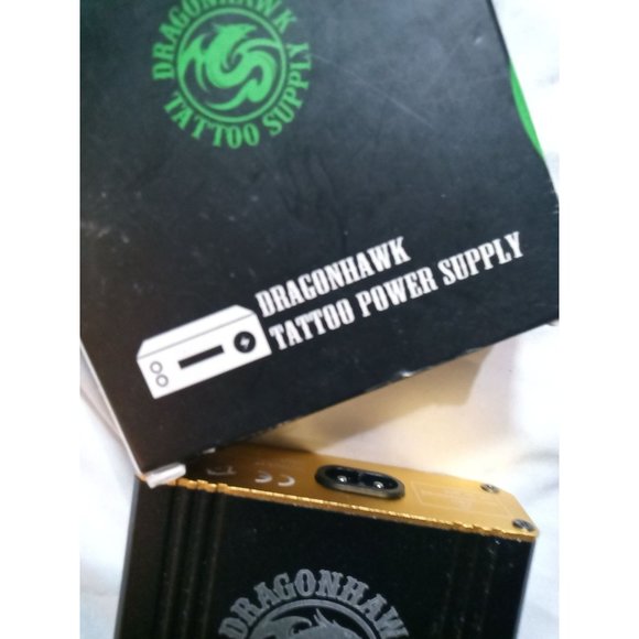 Dragonhawk Tattoo Power Supply Portable Pack Supply Kit Gold - Picture 2 of 10